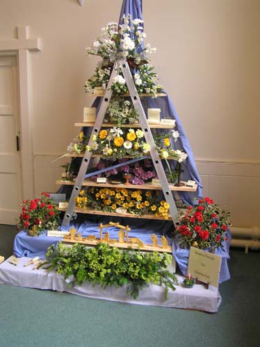 One of the flower displays at the Flower Festival.