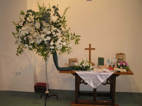 One of the flower displays at the Flower Festival.