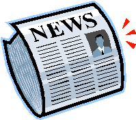 Drawing of a newspaper.